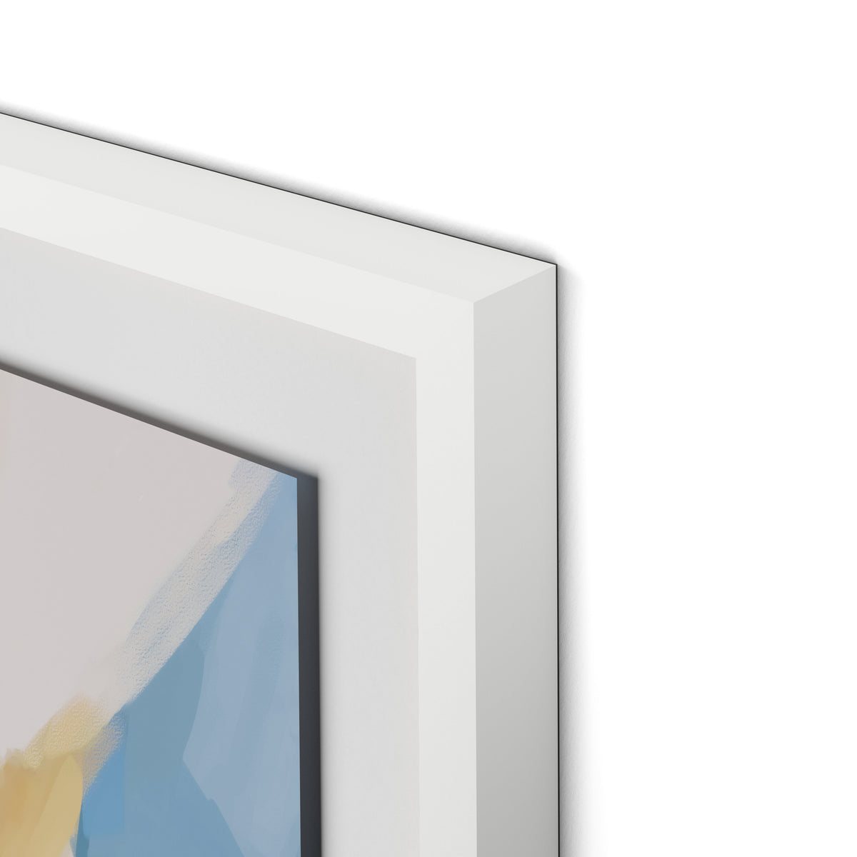 Delta Framed Paper / 32 x 32 in / White