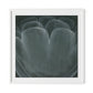 Shadows II Framed Paper / 32 x 32 in / White