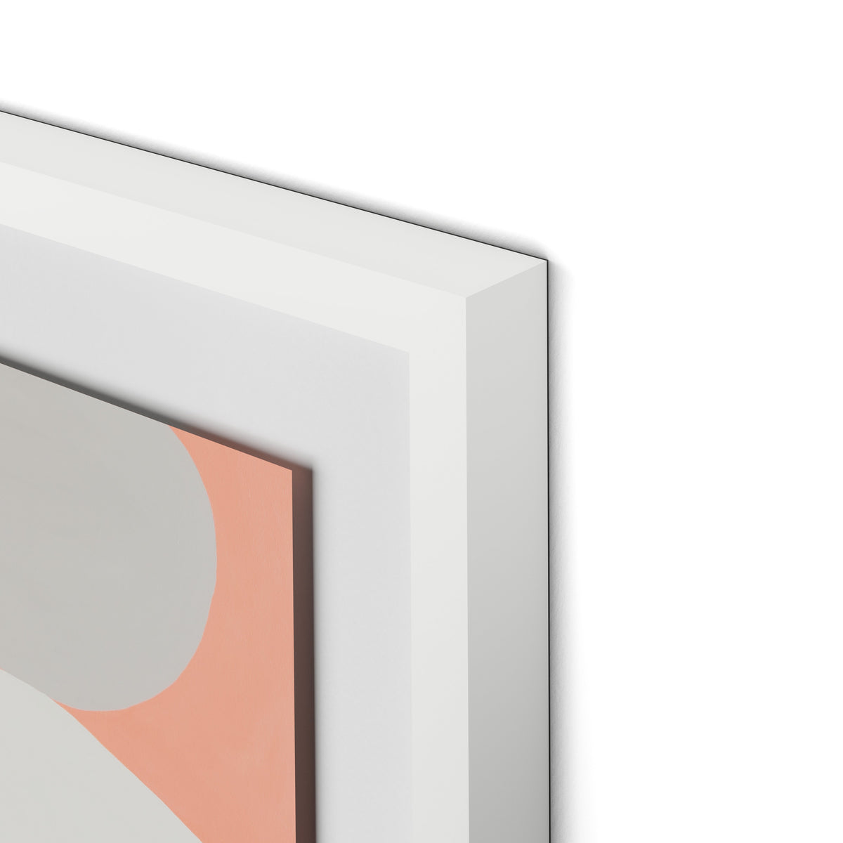 Pink Party Stack Framed Paper / 22 x 32 in / White
