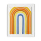 Vintage Rainbow Framed Paper / 26.5 x 32 in / White