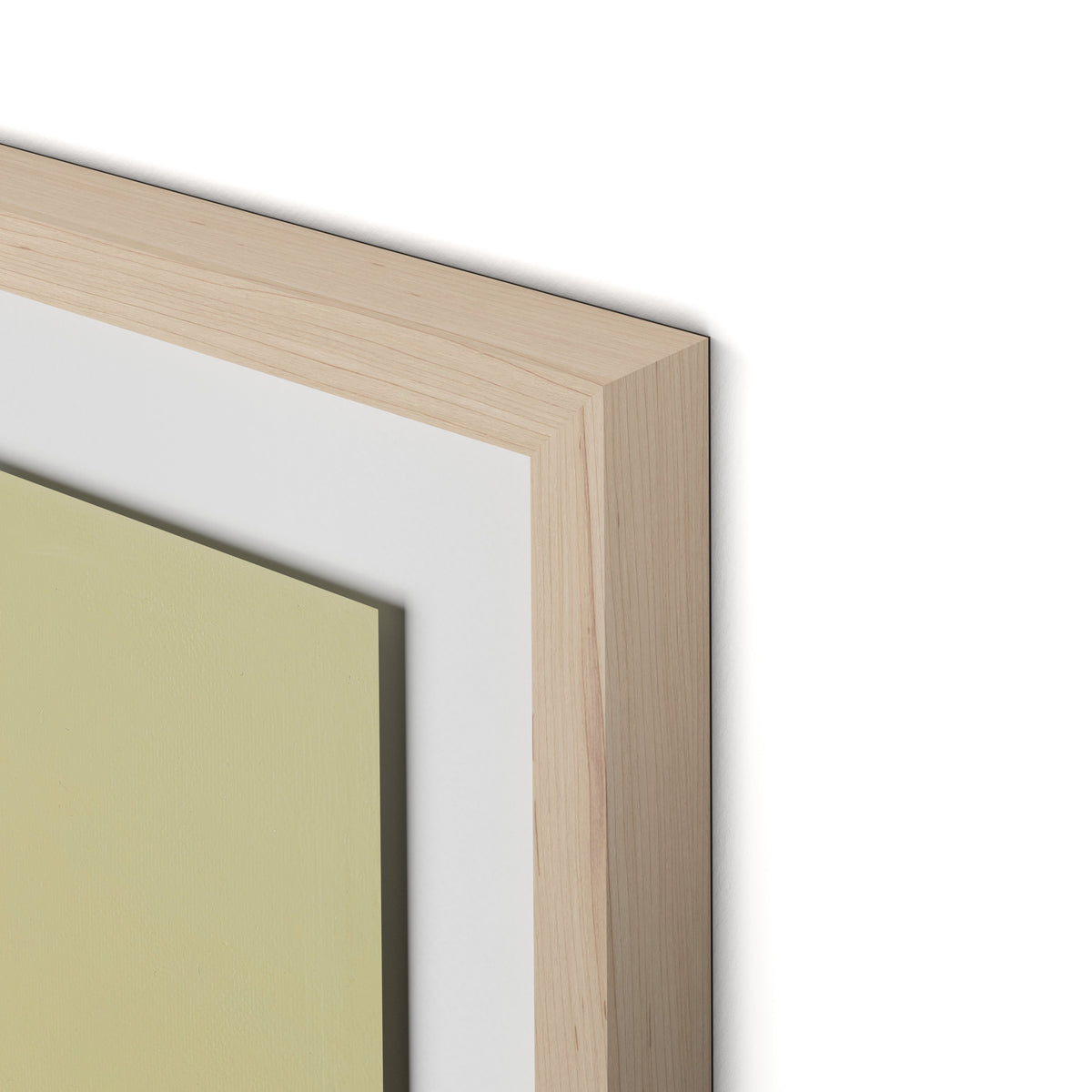 Meditation Sage Framed Paper / 24 x 32 in / Natural Maple