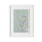 Here Hare Here Framed Paper / 18 x 24 in / White