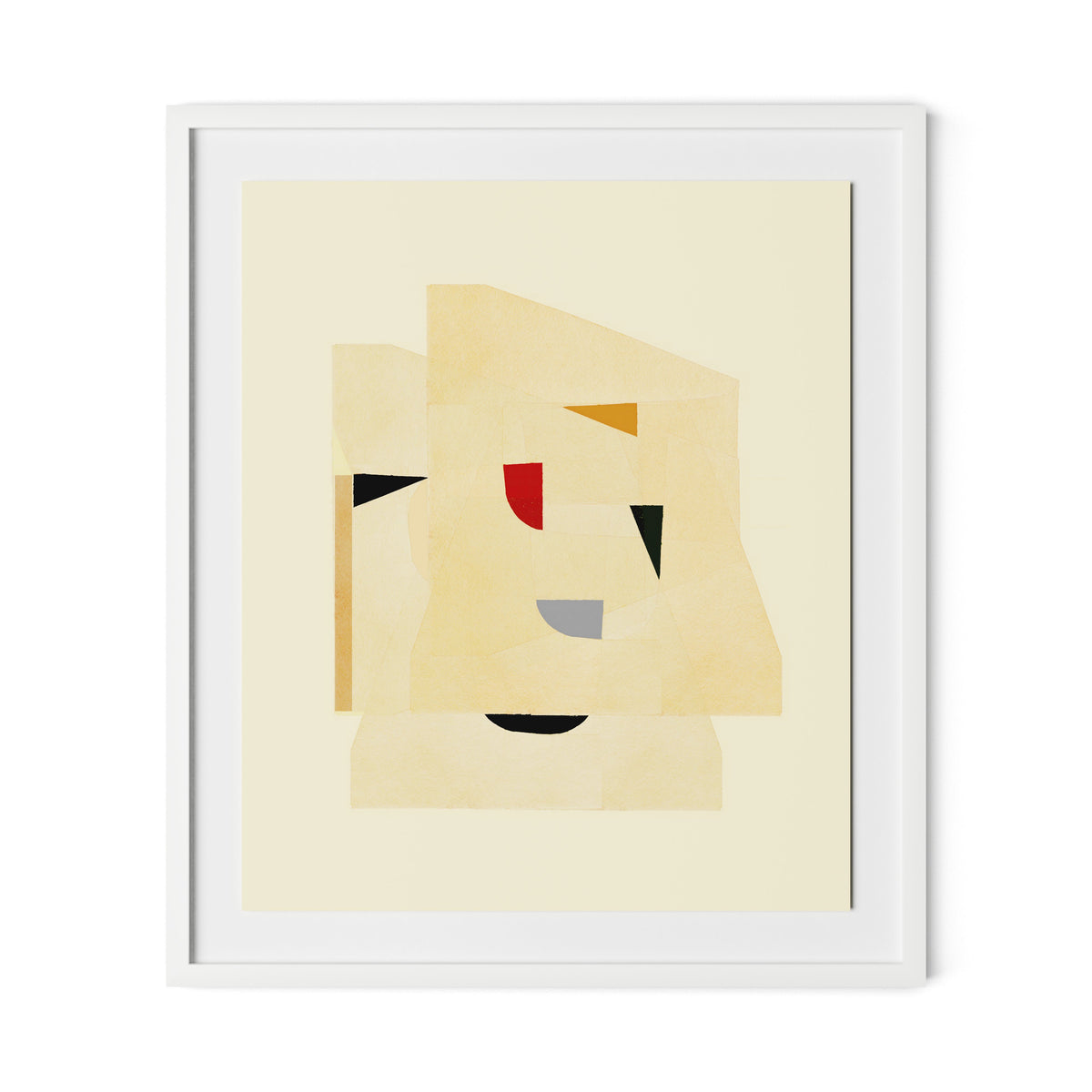 Dance Study 7 Framed Paper / 27.5 x 32 in / White