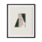 Structure 3 Framed Paper / 26.5 x 32 in / Black