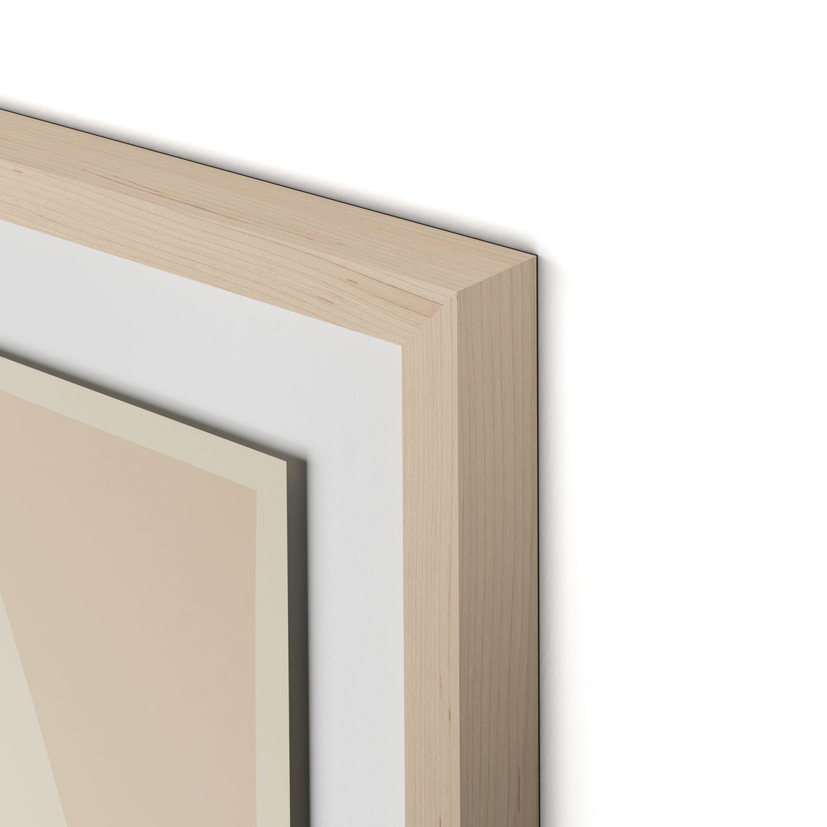 Drawing Closer Framed Paper / 24 x 32 in / Natural Maple