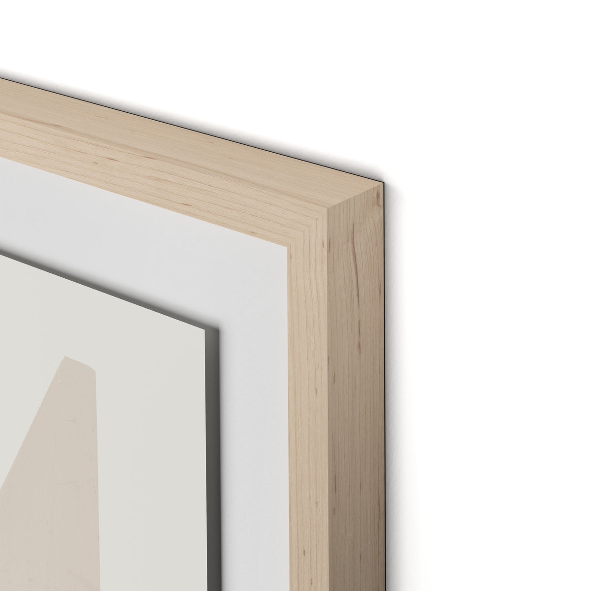Quiet Now Framed Paper / 24 x 32 in / Natural Maple