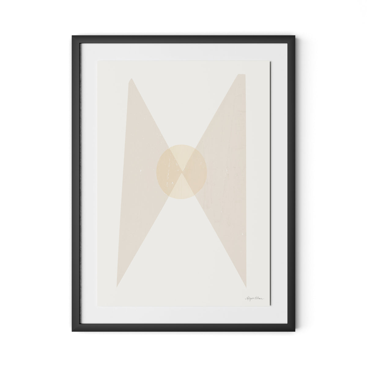 Quiet Now Framed Paper / 24 x 32 in / Black