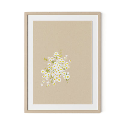Botanical II Framed Paper / 24 x 32 in / Natural Maple