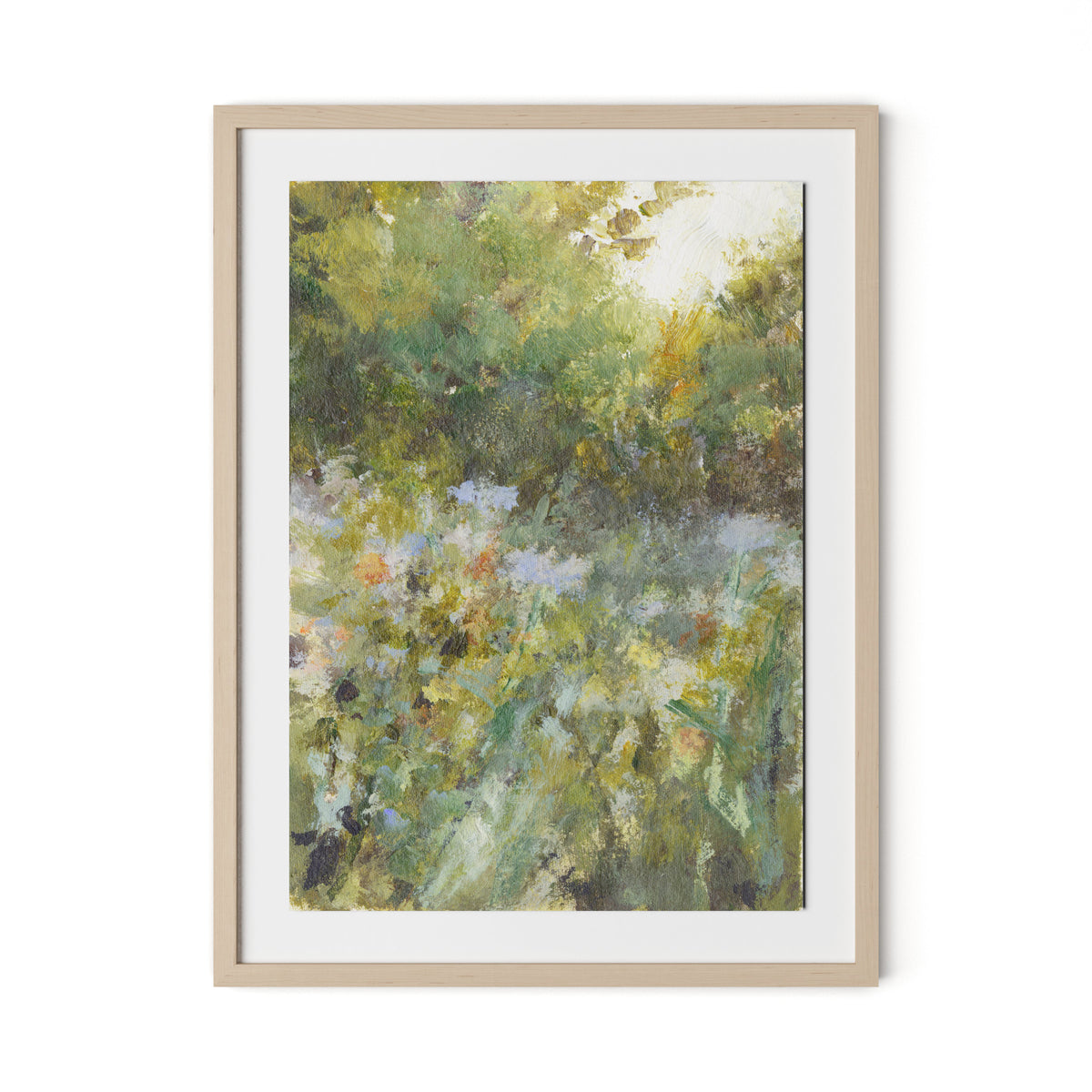 Respite V Framed Paper / 24 x 32 in / Natural Maple