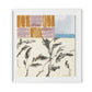 Olive Branch Abstract Framed Paper / 30.5 x 32 in / White