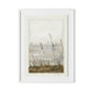 Lakeside Florets Framed Paper / 24 x 32 in / White