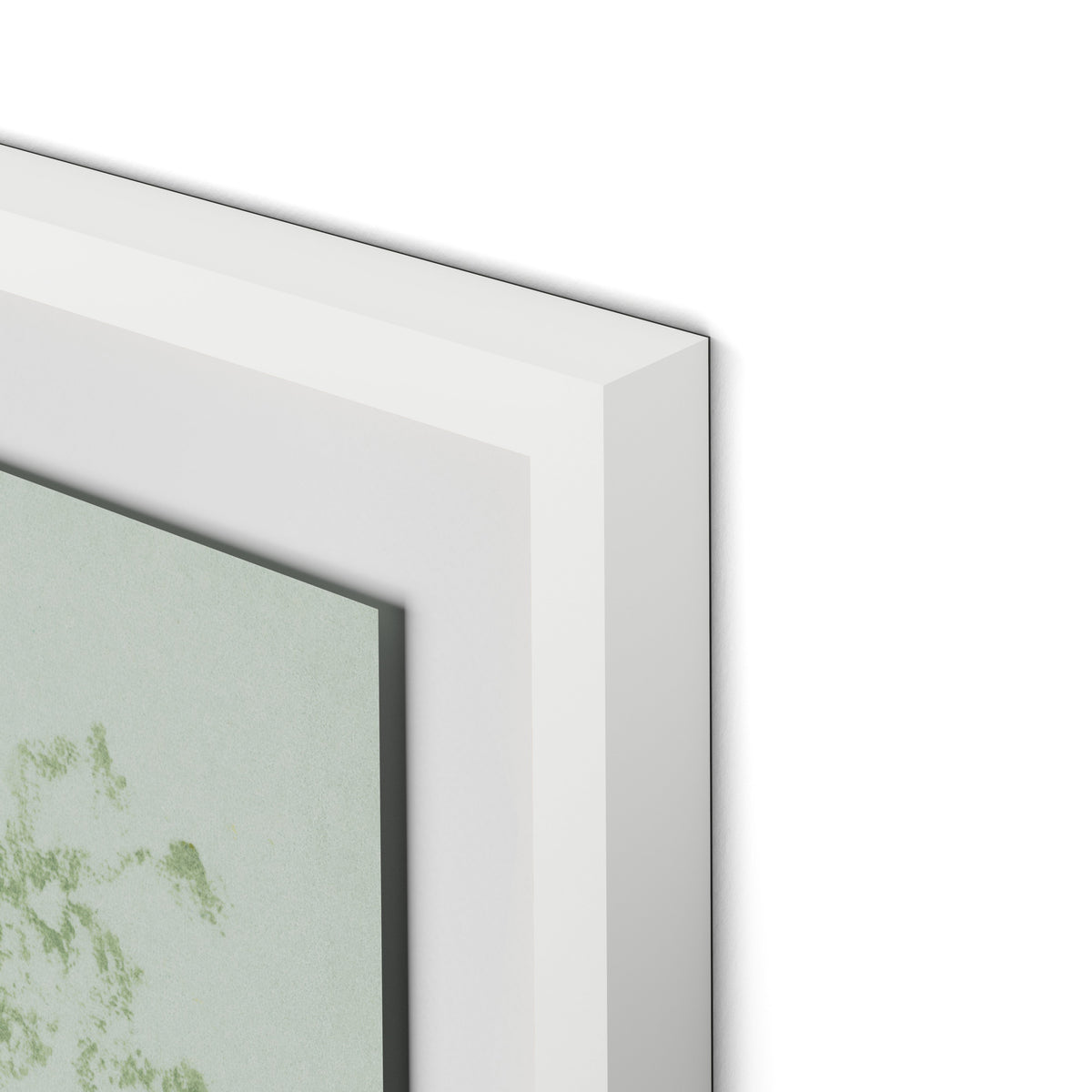 Sage Cosmos Framed Paper / 24 x 32 in / White