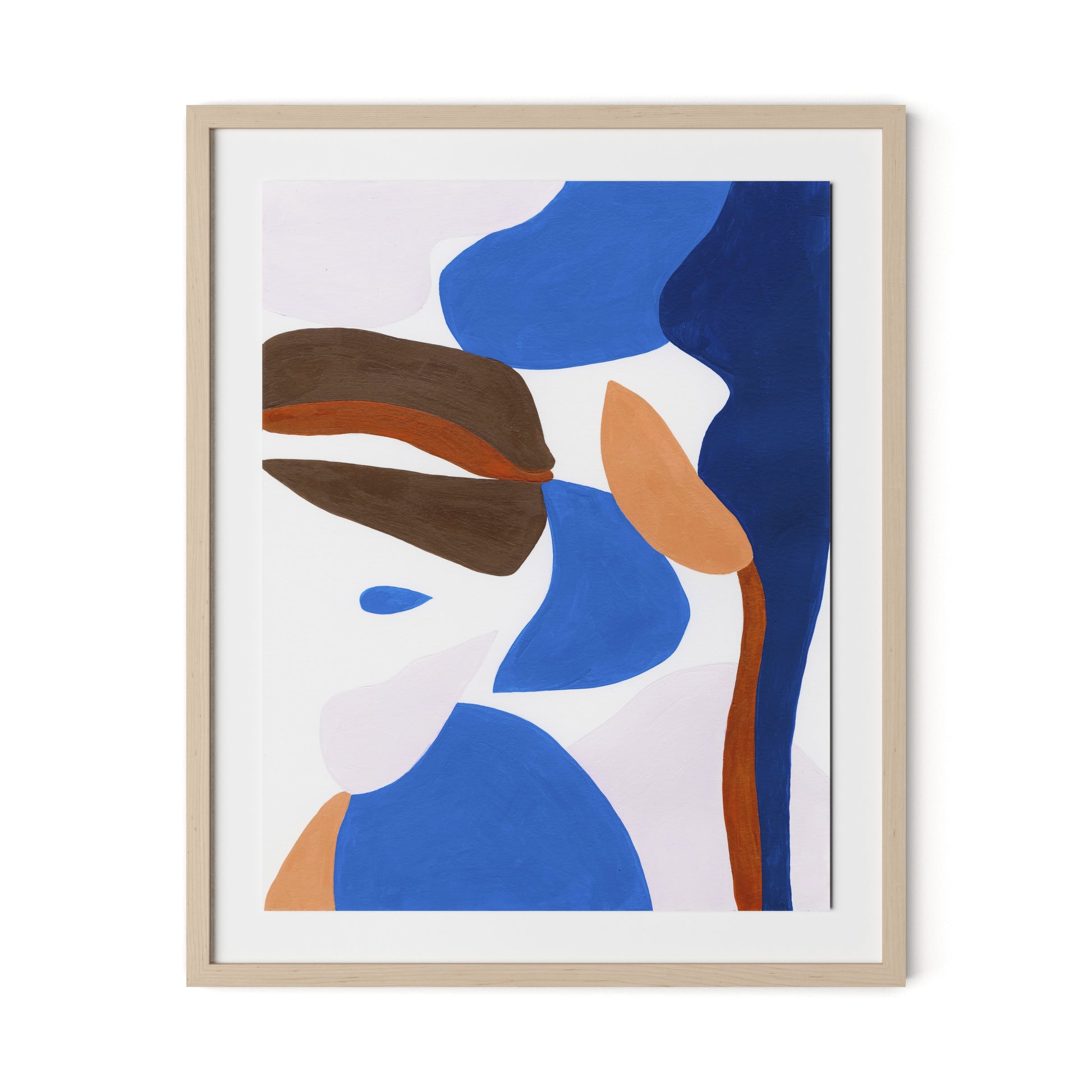 Gallinule No. 6 Framed Paper / 26 x 32 in / Natural Maple