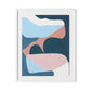 Walking No. 1 Framed Paper / 26 x 32 in / White