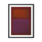 Composition Burgundy Framed Paper / 24 x 32 in / Black