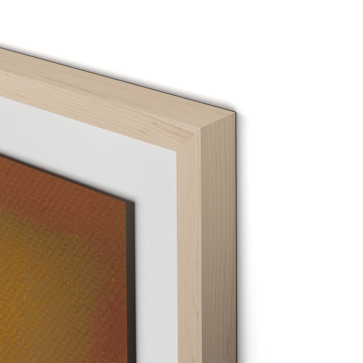 Composition Deep Framed Paper / 24 x 32 in / Natural Maple