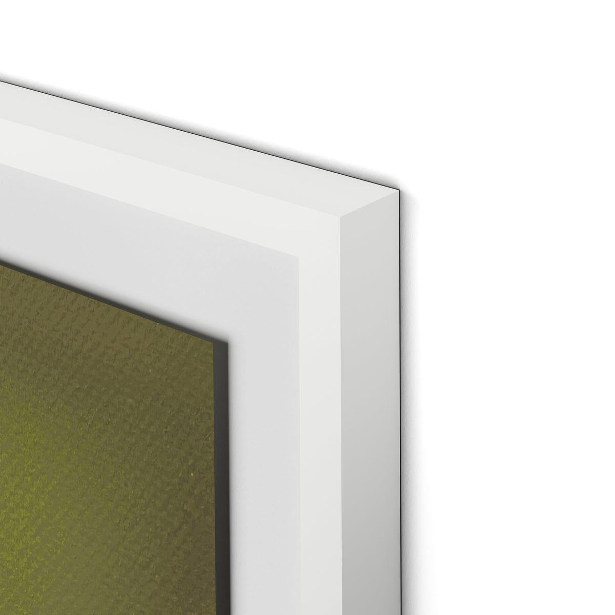 Composition Verdant Framed Paper / 24 x 32 in / White
