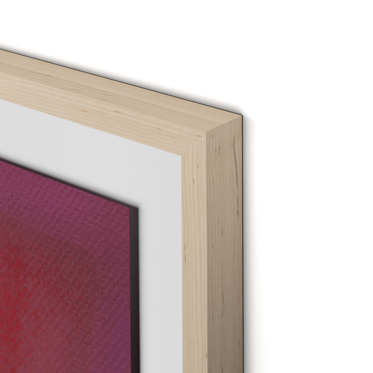 Composition Violet Framed Paper / 24 x 32 in / Natural Maple