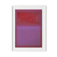 Composition Violet Framed Paper / 24 x 32 in / White