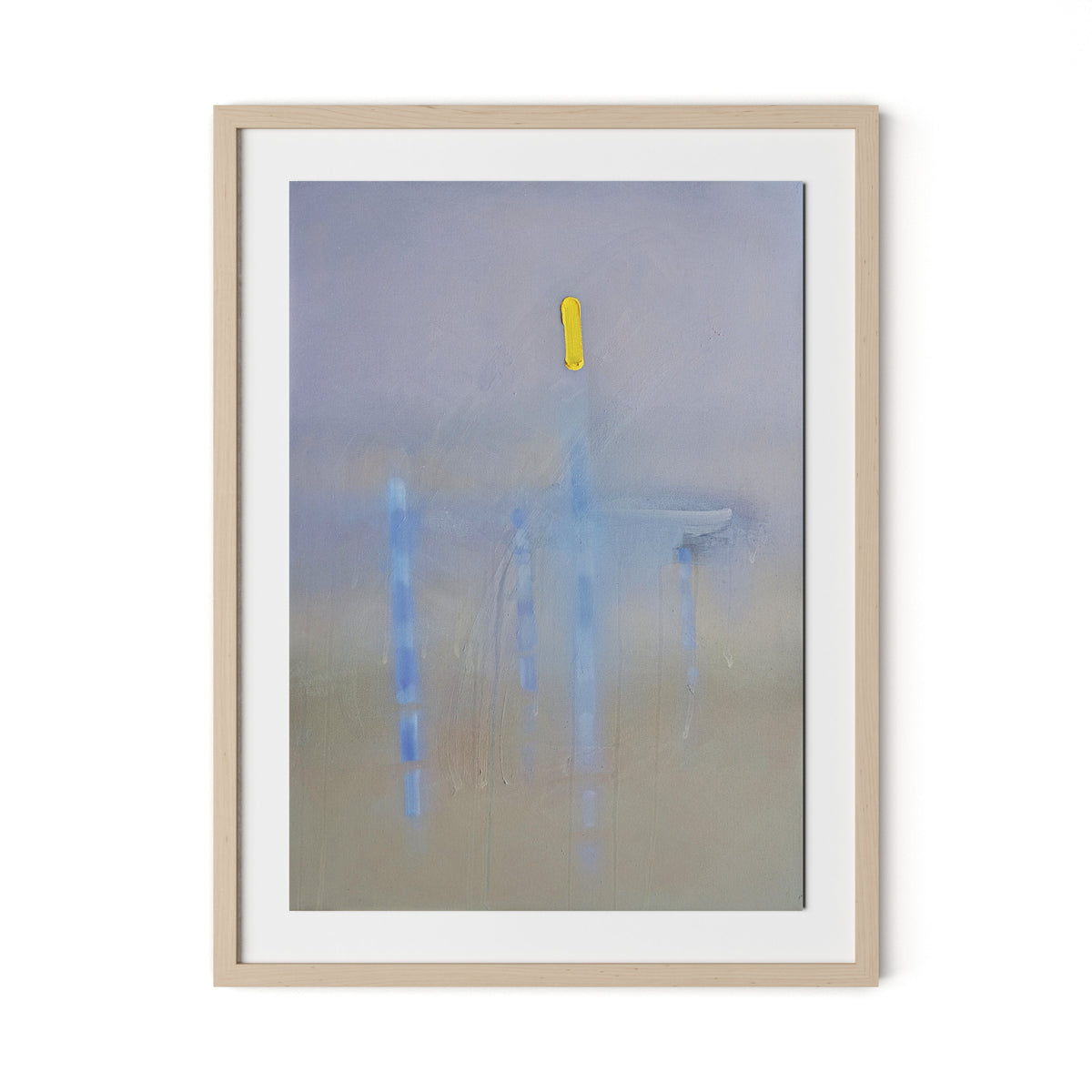 Lagoon Framed Paper / 24 x 32 in / Natural Maple