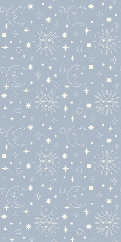 Image of Celestial Skies in Powder Wallpaper