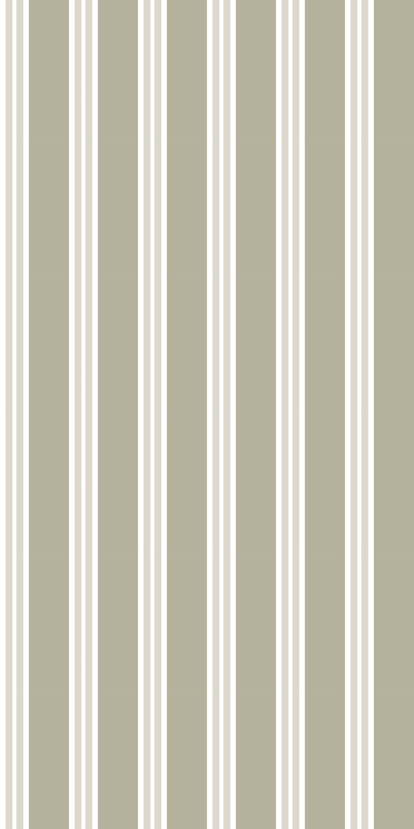 Image of Charlie Stripe in Moss Wallpaper