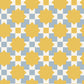 Image of Checkerboard Geo in Powder/Sunflower Wallpaper
