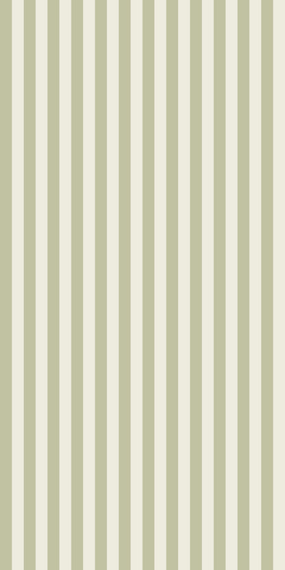 Image of Classic Stripe in Pistachio Wallpaper