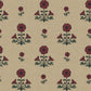 Image of Cosmo Block Print in Red/Dark Tan Wallpaper