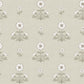 Image of Cosmo Block Print in White/Light Tan Wallpaper