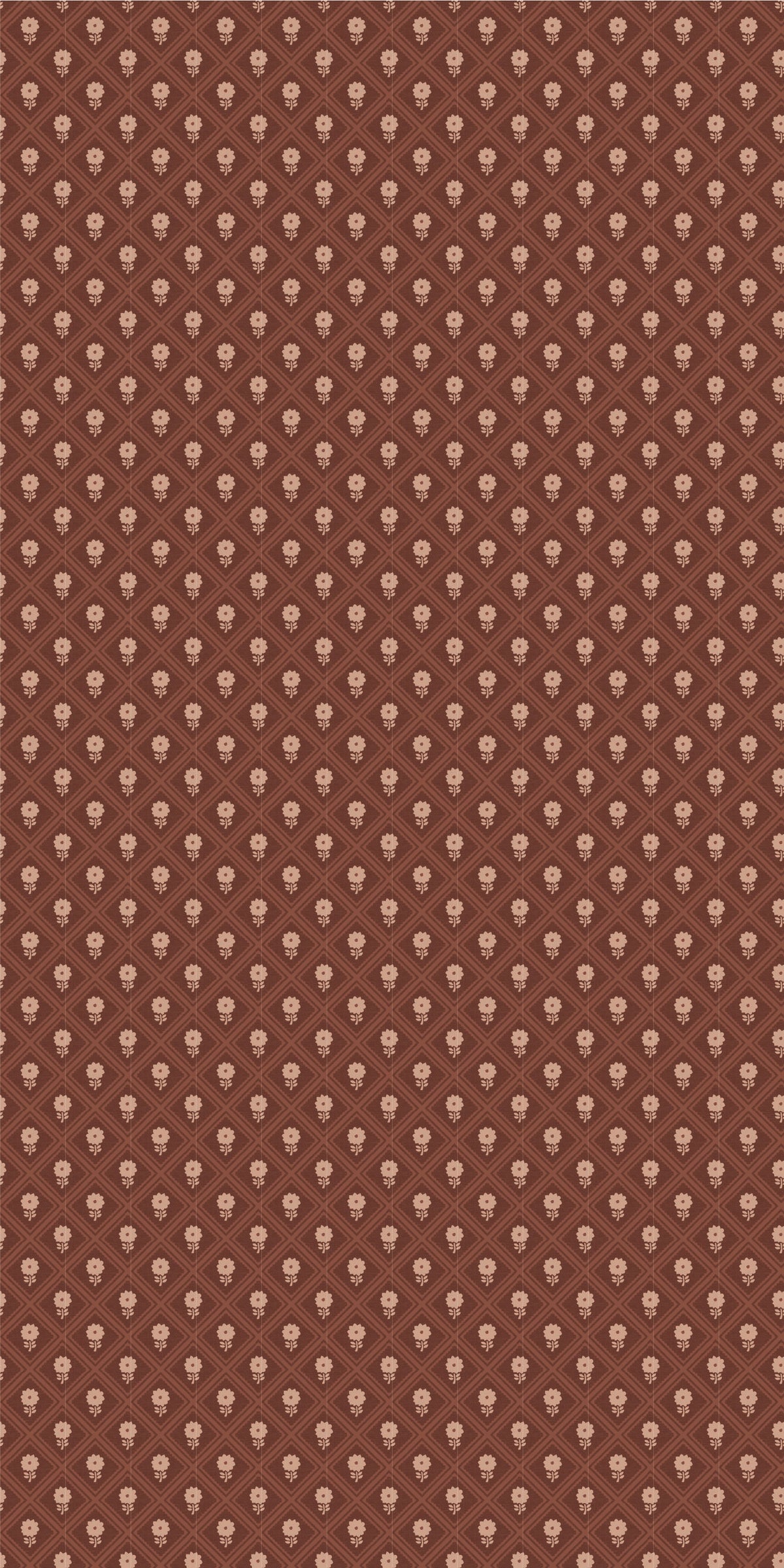 Image of Dahlia in Rust/Pink wallpaper