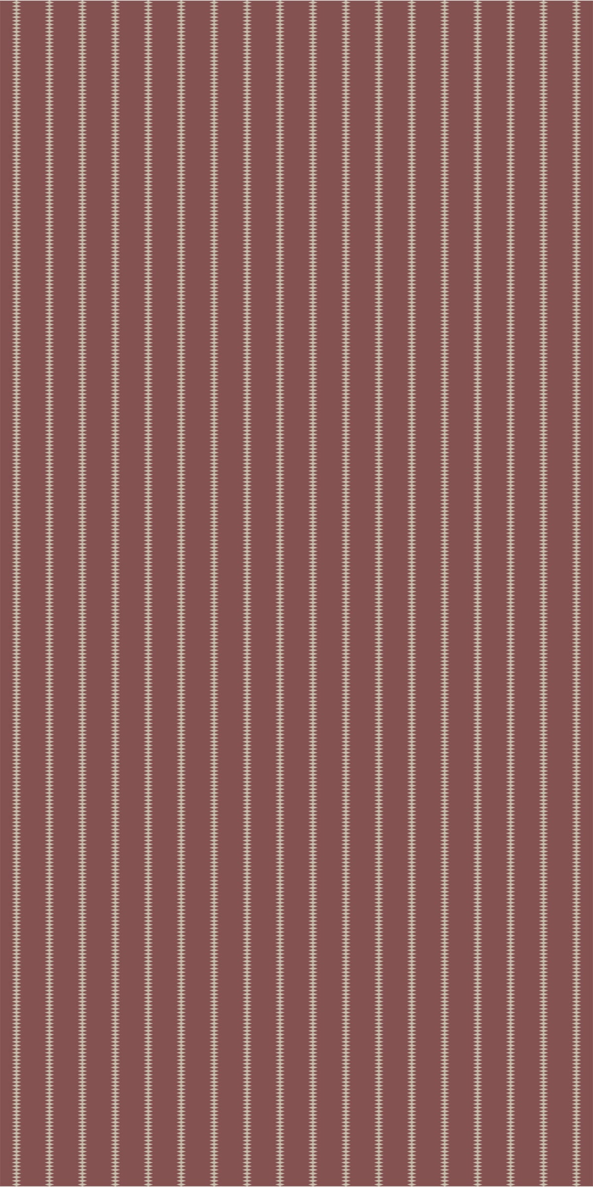 Image of Diamond Stripe in Beet Red/Cream Wallpaper