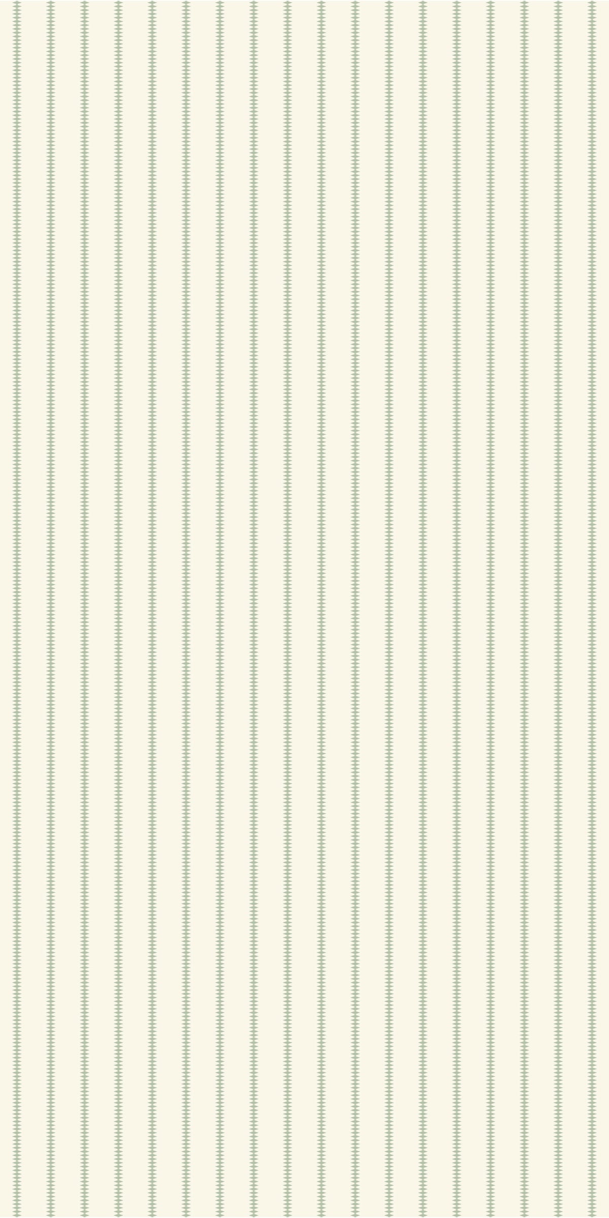 Image of Diamond Stripe in Cream/Sage Wallpaper
