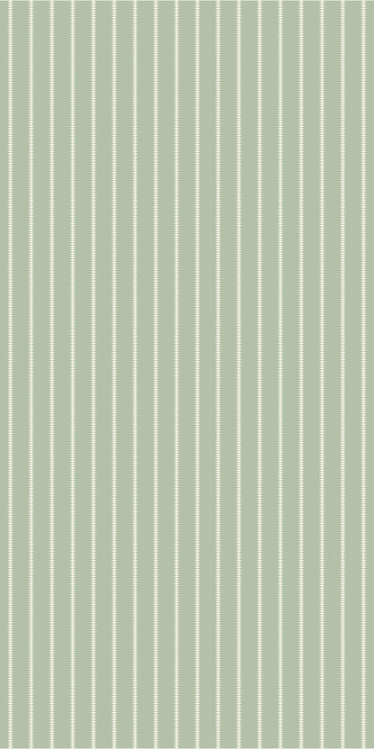 Image of Diamond Stripe in Sage/Cream Wallpaper
