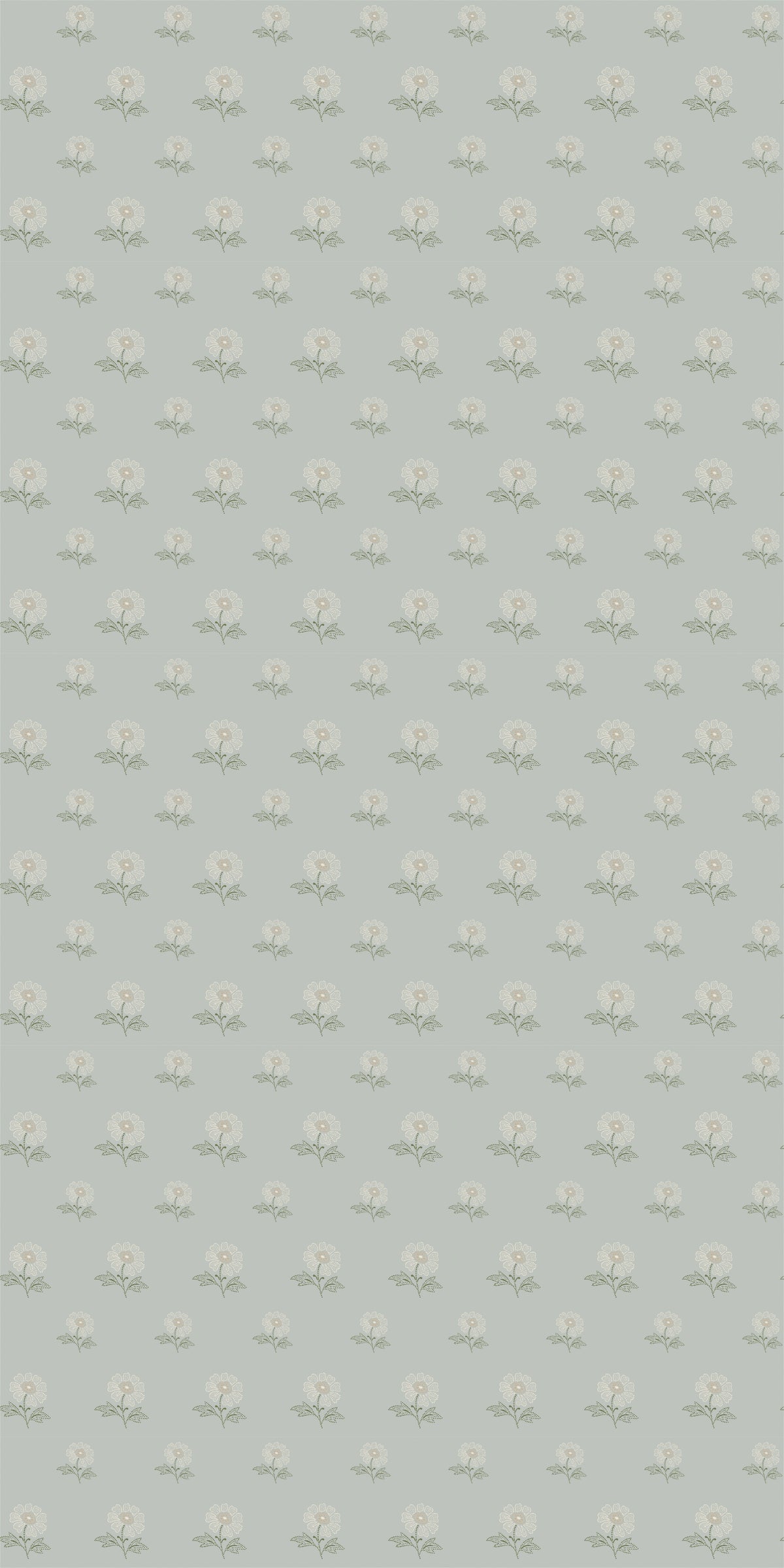 Image of Ditzy Floral in Blue Wallpaper