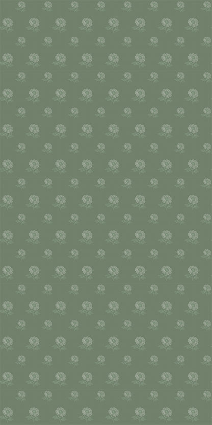 Image of Ditzy Floral in Spring Green Wallpaper