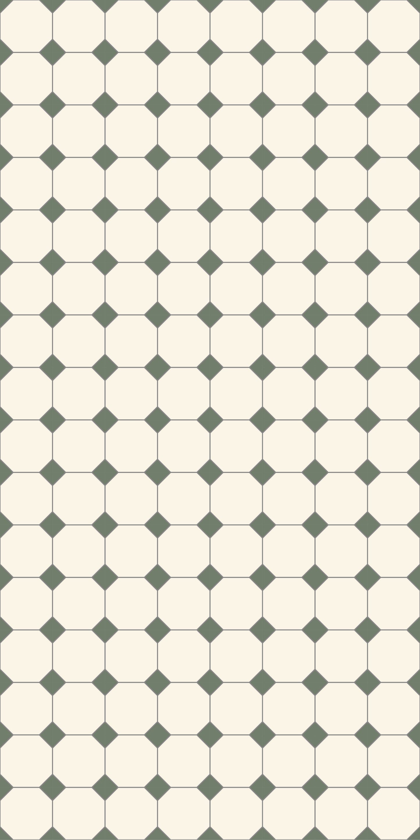 Dual Grid Tile Decal Tile/Flooring in Forest/Cream