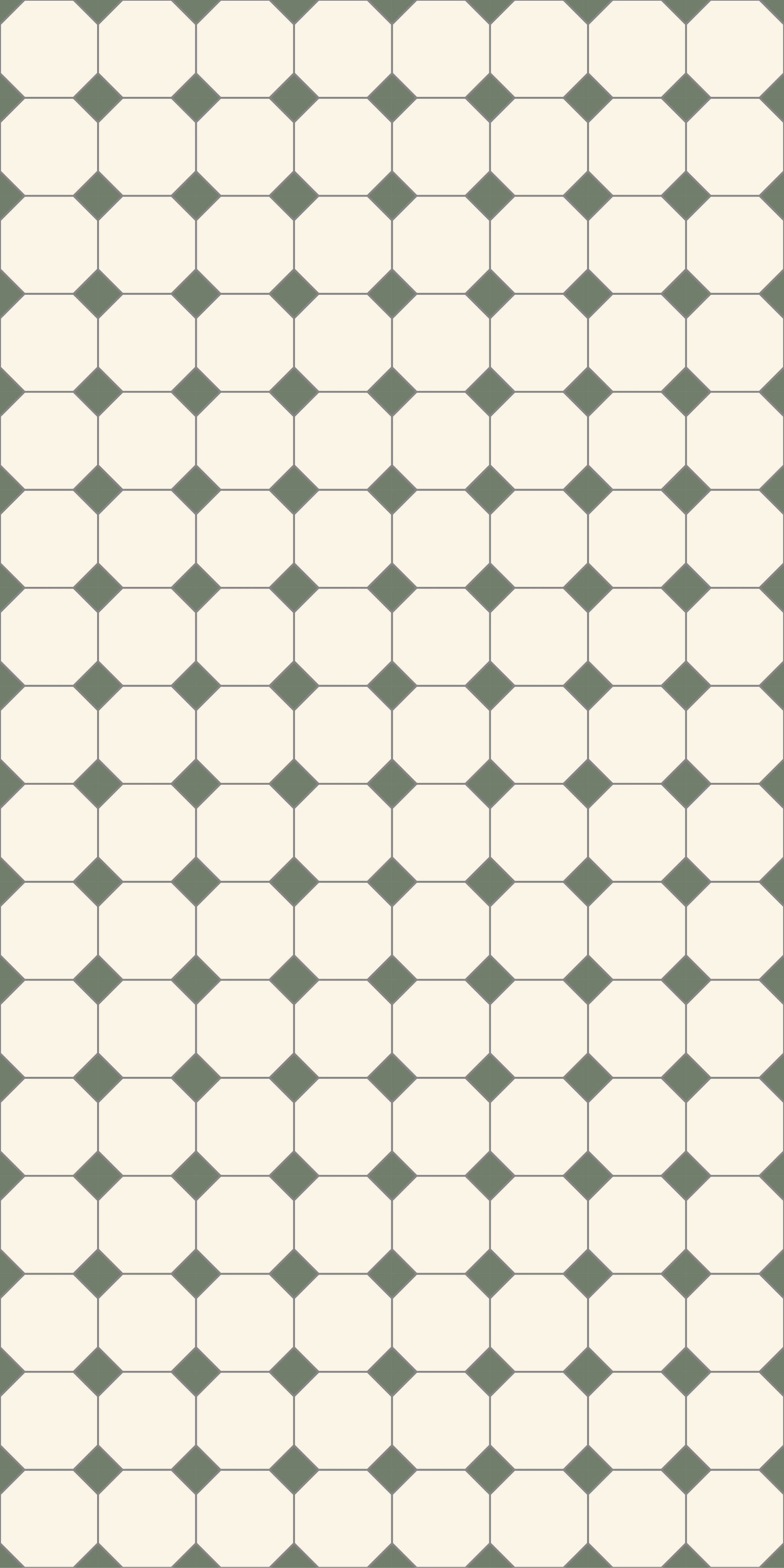Dual Grid Tile Decal Tile/Flooring in Forest/Cream