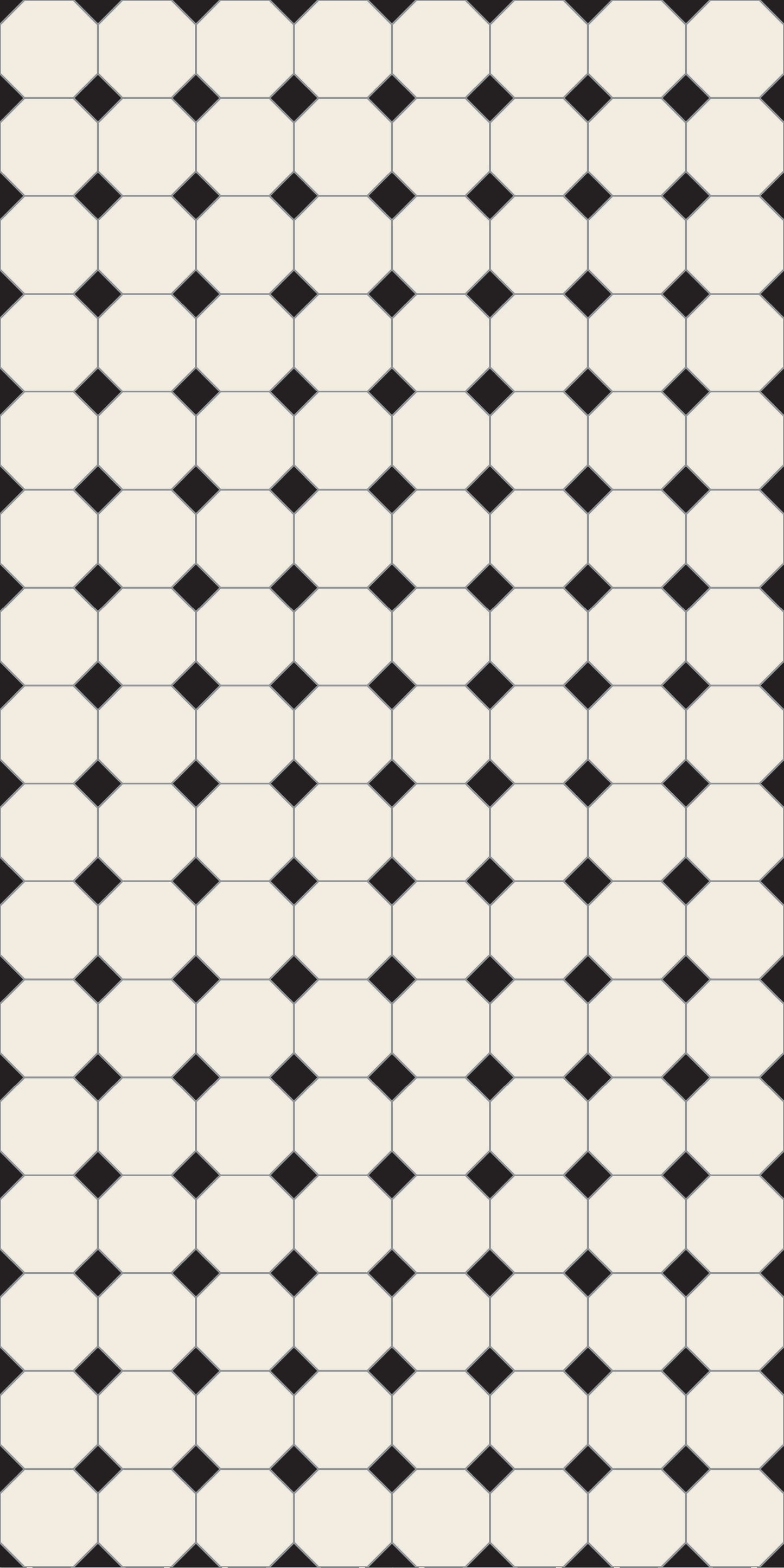 Dual Grid Tile Decal Tile/Flooring in Black/White