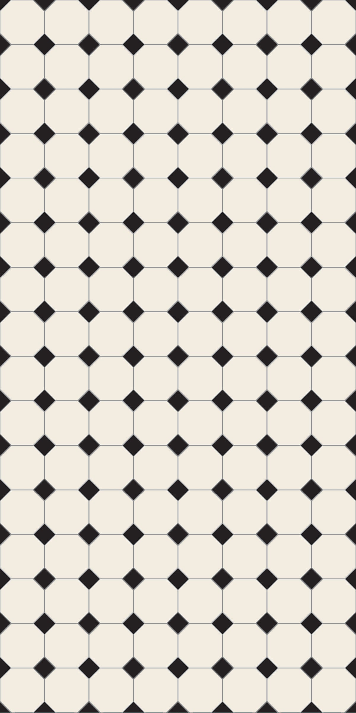Dual Grid Tile Decal Tile/Flooring in Black/White