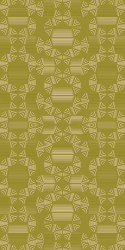 Image of Endless End in Green Wallpaper