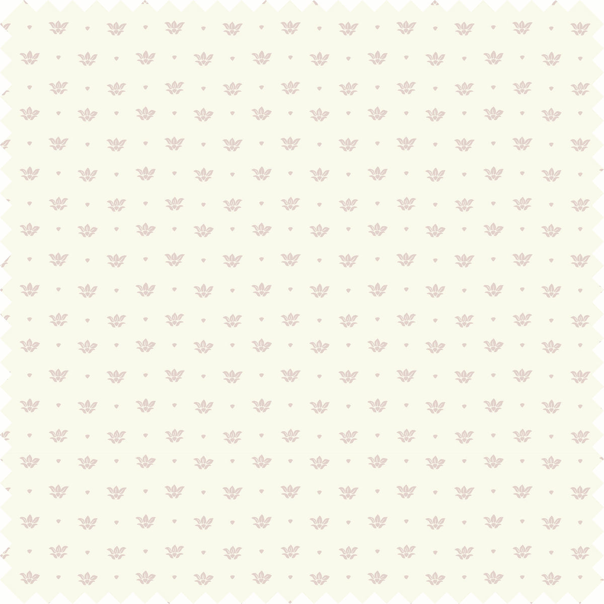 Floret Sheer Fabric in Cream/Pink