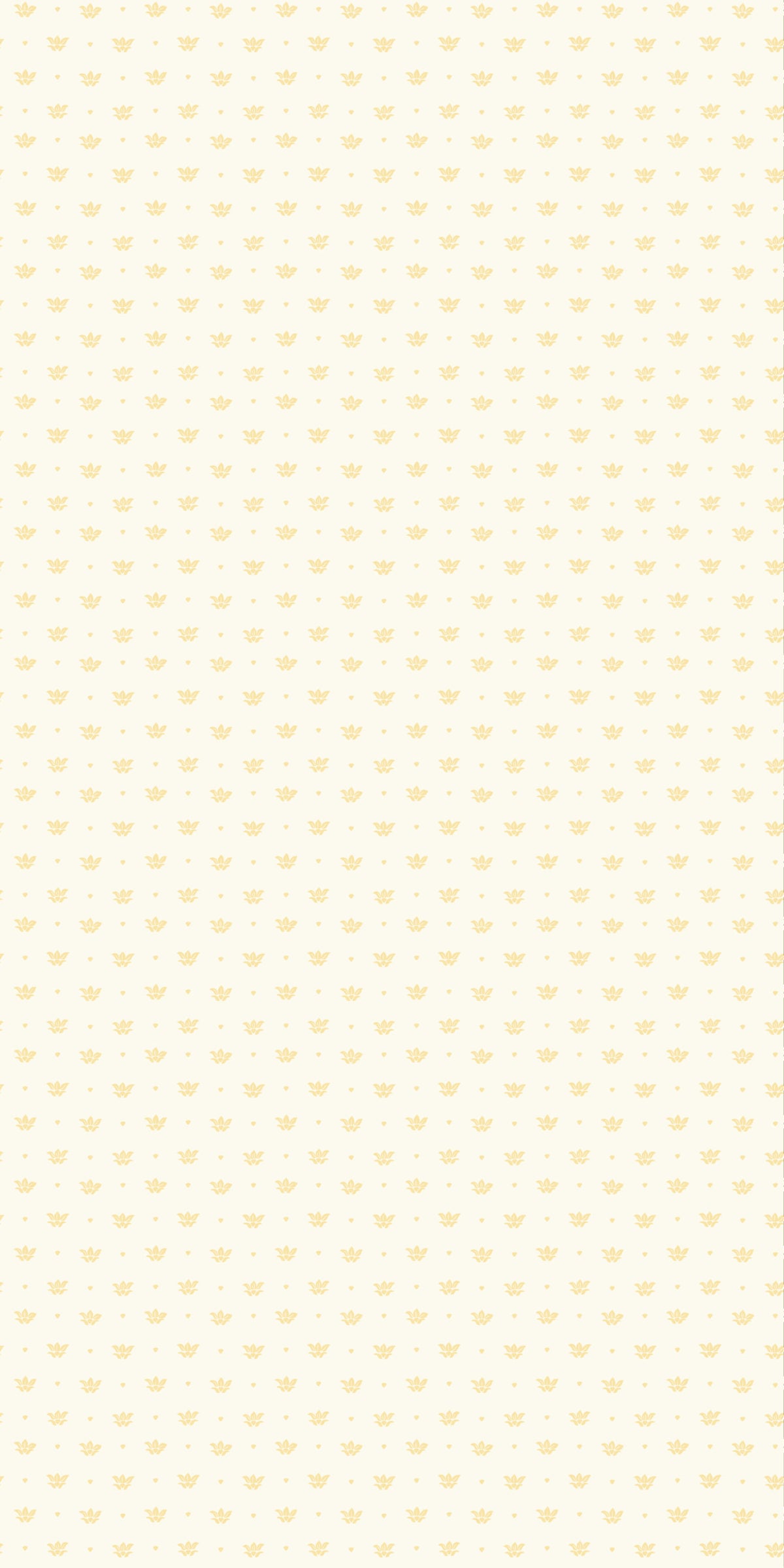 Image of Floret in Cream/Yellow Wallpaper