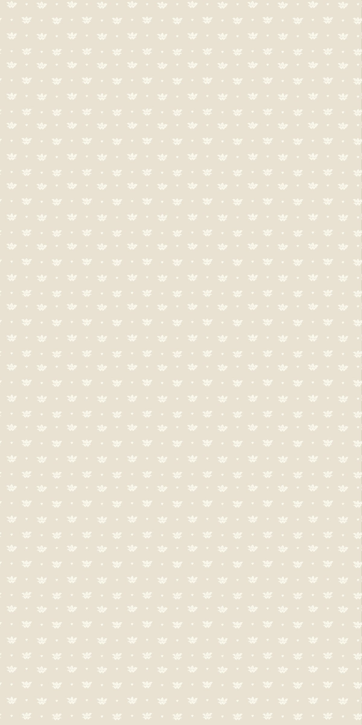 Image of Floret in Tan/Cream Wallpaper