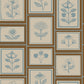 Image of Framed Flowers in Fennel Wallpaper
