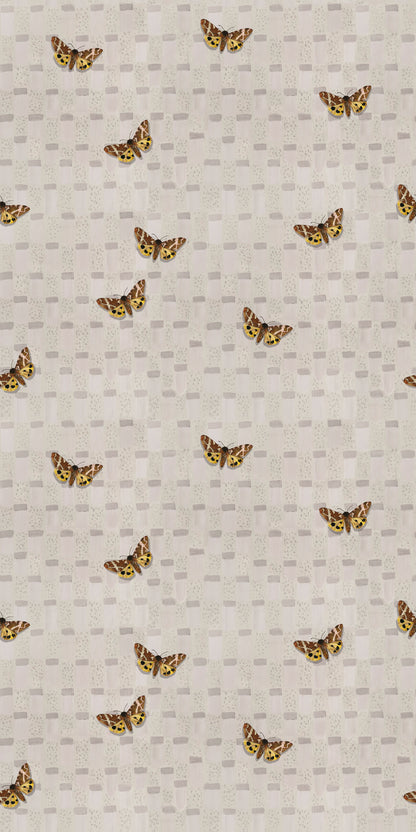 Image of Garden Tiger in Vintage Wallpaper