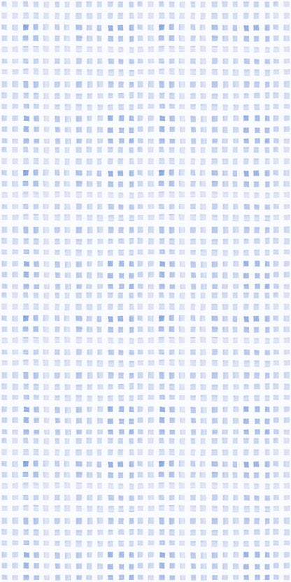 Image of Geo Grid in Blue Wallpaper
