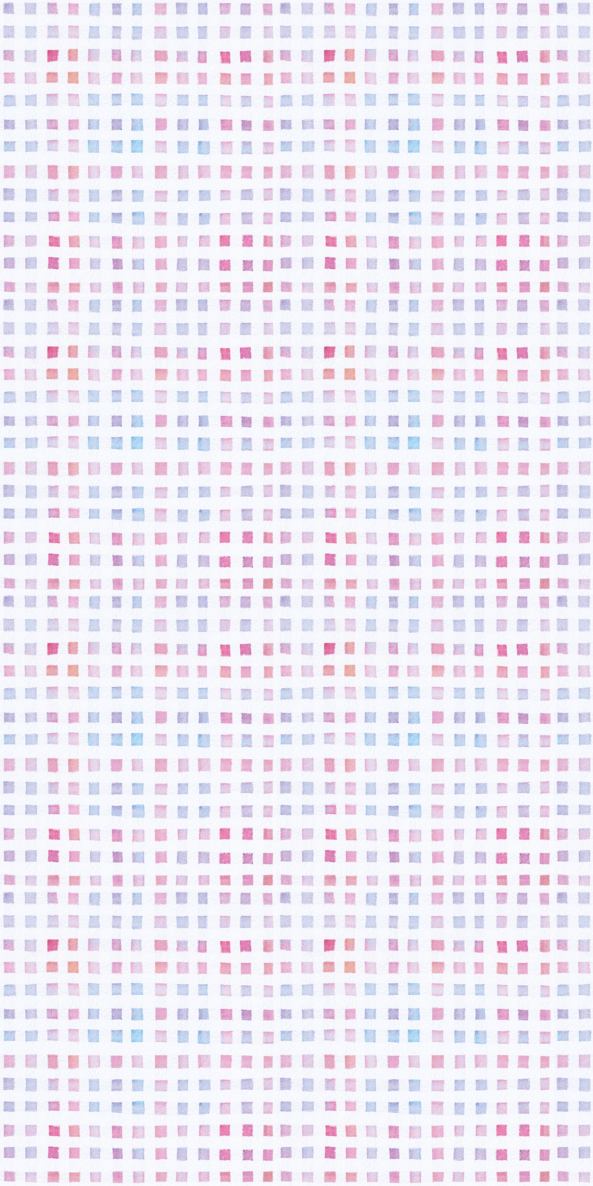Image of Geo Grid in Cotton Candy Wallpaper