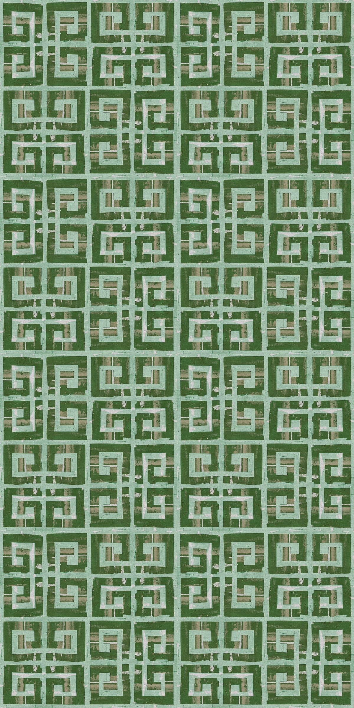 Greek Key Tile/Flooring in Sea
