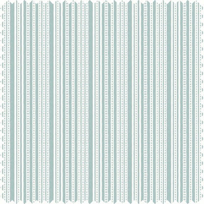 Harbor Stripe Fabric in Sky Blue